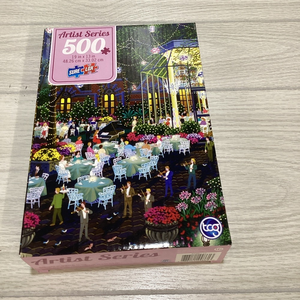 TCG SURELOX 500 Pieces 19" x‎ 13" Artist Series Green Dining *Factory Sealed*